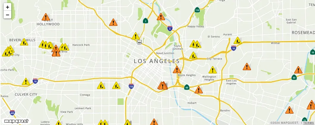 incidents layer example map