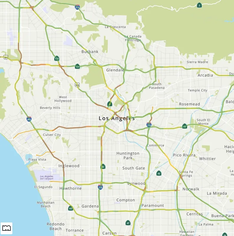 traffic flow map